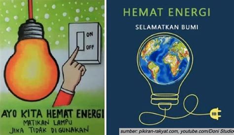 11 Contoh Poster Hemat Energi Sederhana Yang Mudah Dibuat Lengkap
