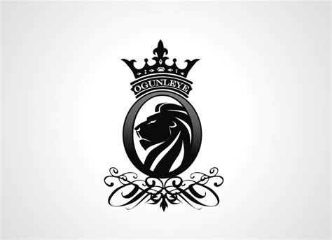 Crown car logo shield logotype vector. Simple Family logo needed using the letter O a lion and a ...