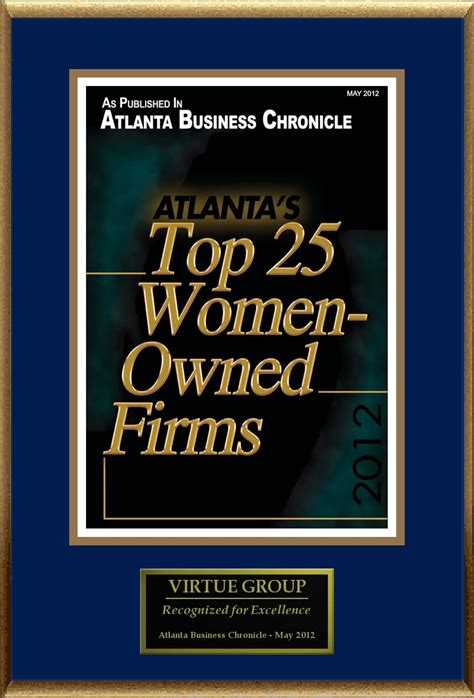 Virtue Group Selected For Atlantas Top 25 Women Owned Firms