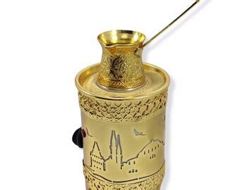Authentic Turkish Copper Sand Coffee Maker Small Round Etsy