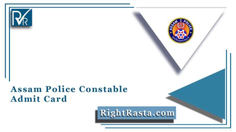 Assam Police SI Admit Card Out SLPRB Sub Inspector Call Letter