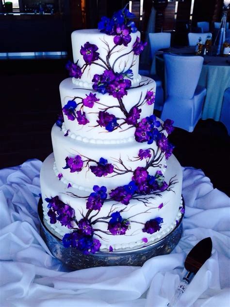 Pin By Dream Wedding Ideas On Desserts And Cakes Purple Wedding Cake