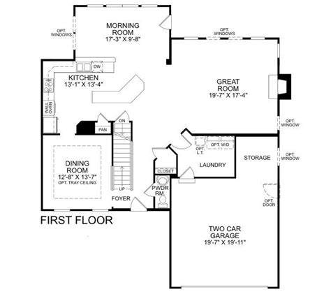 Ryan Homes Westmoreland Model Floor Plan Floorplansclick