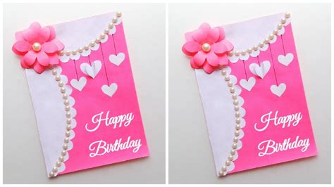 How To Make Beautiful And Easy Cards Beautiful Handmade Birthday Card