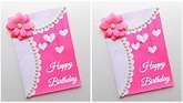 Easy & Beautiful Birthday Card making idea / Birthday card handmade ...