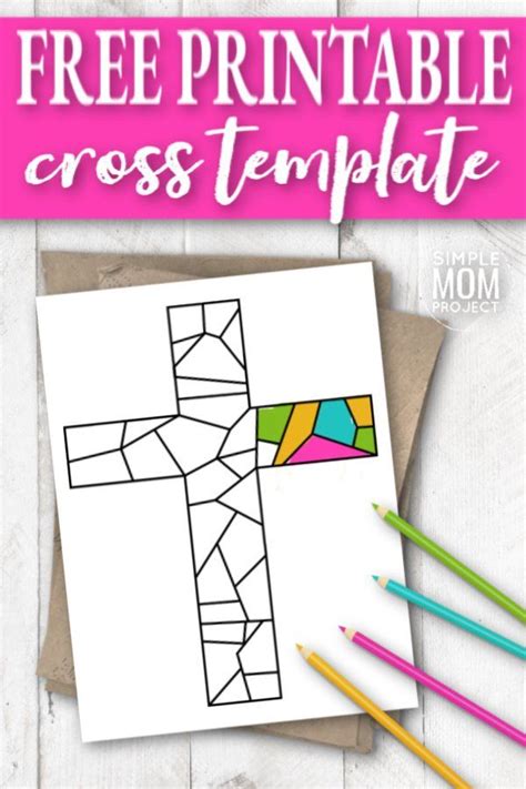 Free Printable Cross Templates And Coloring Sheets In 2020 With Images