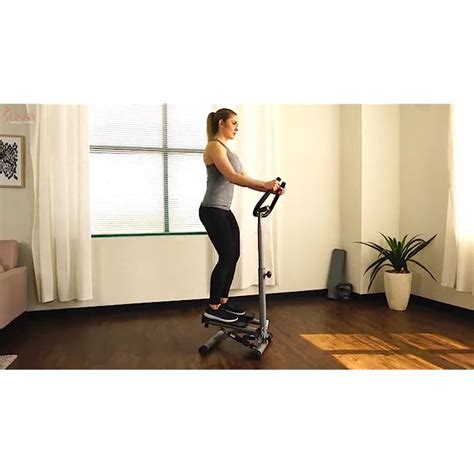Sunny Health And Fitness Twisting Stair Stepper Machine With Handlebar