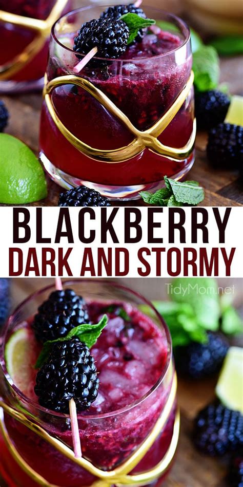 The dark and stormy is dark and delicious! Blackberry Dark and Stormy Cocktail | Recipe | Rum recipes ...