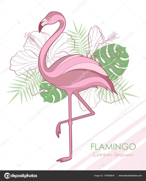 Silhouette Of Flamingos Vector Illustration Flamingos And Tropical