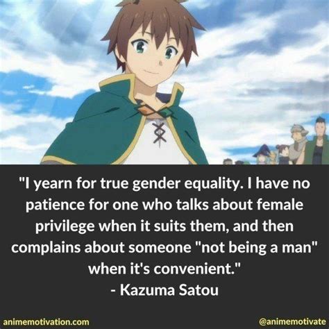 The 14 Best Kazuma Satou Quotes For Konosuba Fans Hero Quotes Some