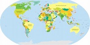 Download HD Map Of The World Showing Countries - Country Name High ...