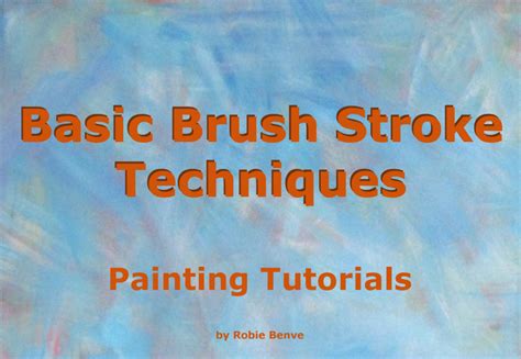 Basic Types Of Painting Brushstrokes With Examples FeltMagnet
