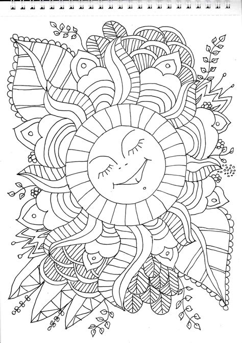 Easy Relaxing Coloring Pages