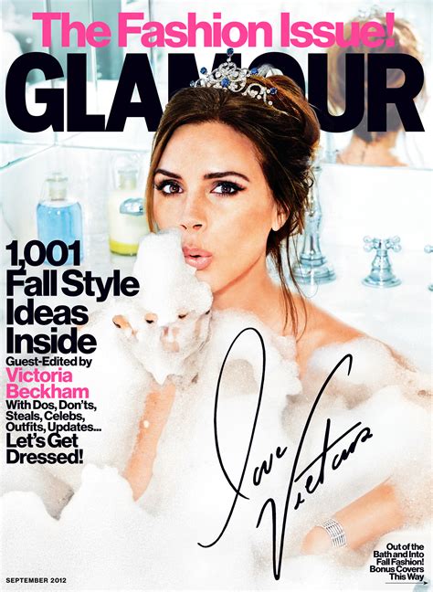 Photos Video Victoria Beckham Covers And Guest Edits Glamour Magazine