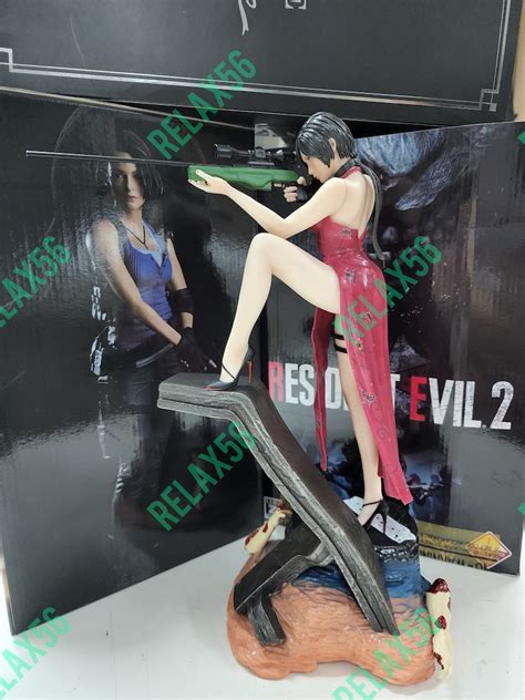 36cm resident evil figure ada wong zombie huntress sniper pose pvc statue collection etsy