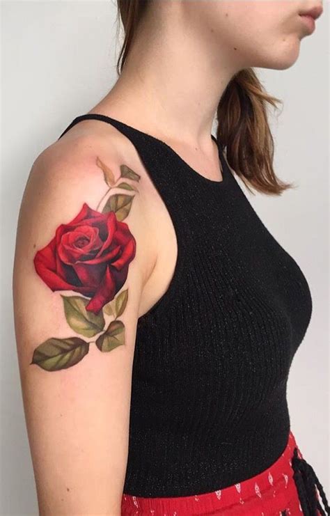 She had a few laser sessions to remove an old tattoo.and we disguised what was left of it, with some blue… Amanda Wachob | Rose tattoo design, Neck tattoo, Rose tattoos