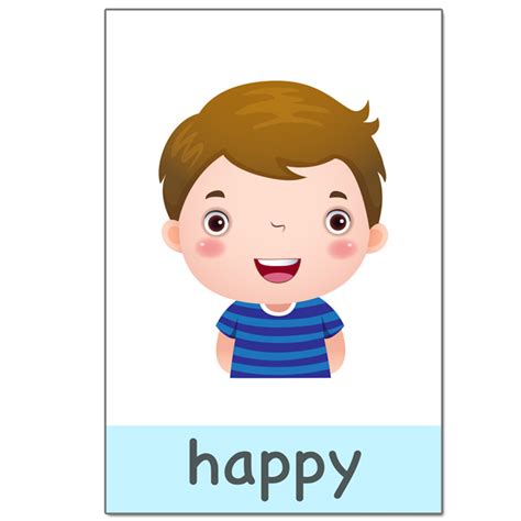14pcs Early Learning Montessori Emotion Flash Cards For Kids Perkkart