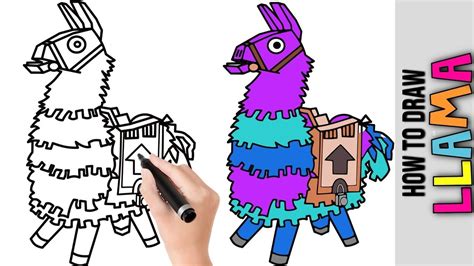 How To Draw Fortnite Skins Characters Llama Cute Easy Drawing