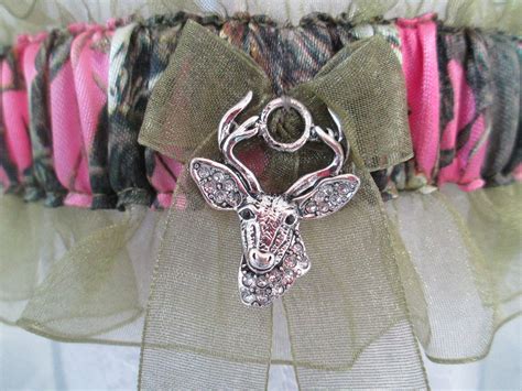 Hunting Camouflage Pink Wedding Garter Put The Pink In His Camo