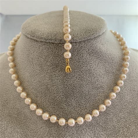 Vintage Monet Faux Pearl Necklace And Matching Monet Bracelet Etsy Faux Pearl Necklace