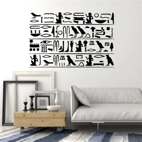 Vinyl Wall Decal Ancient Egyptian Hieroglyphs Ornament Stickers Mural G3906 21 99 Picclick