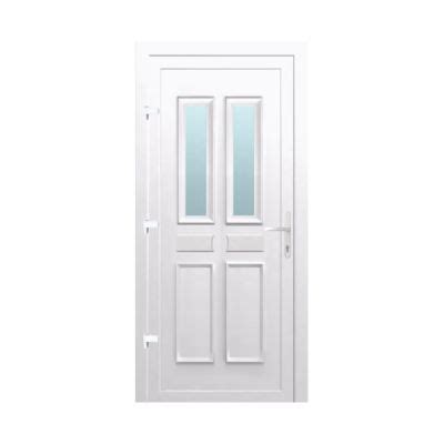 Une robustesse à toute épreuve. Porte d'entrée pvc Geom Abscis blanc 80 x h.215 cm ...