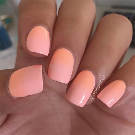 45 Simple Summer Nails Colors Designs 2019 Koees Blog Peach Nail