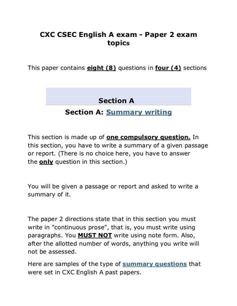 Free Geography Csec Past Papers And Answers The A Level Results Came
