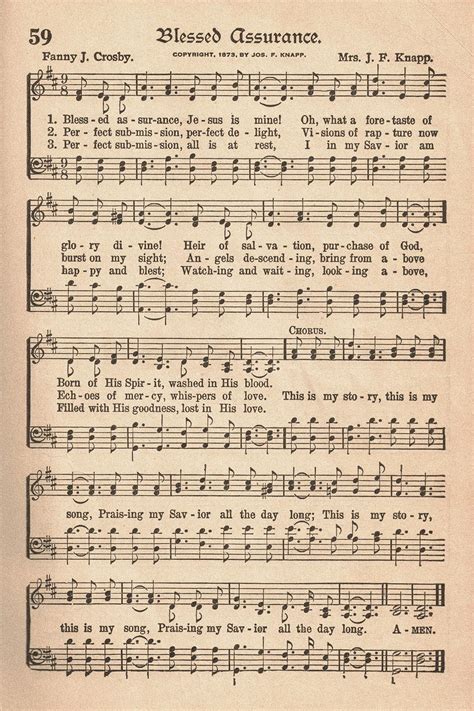 Free Printable Vintage Hymns Sheet Music Rose Clearfield