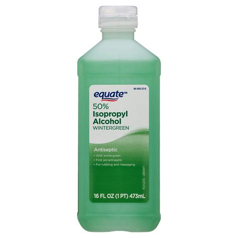 Equate Wintergreen 50 Isopropyl Alcohol Antiseptic 16 Fl Oz Walmart Com