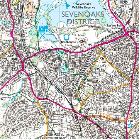 Os Map Of Sevenoaks And Tonbridge Explorer 147 Map Ordnance Survey Shop