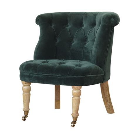 Emerald Green Velvet Accent Chair 2 