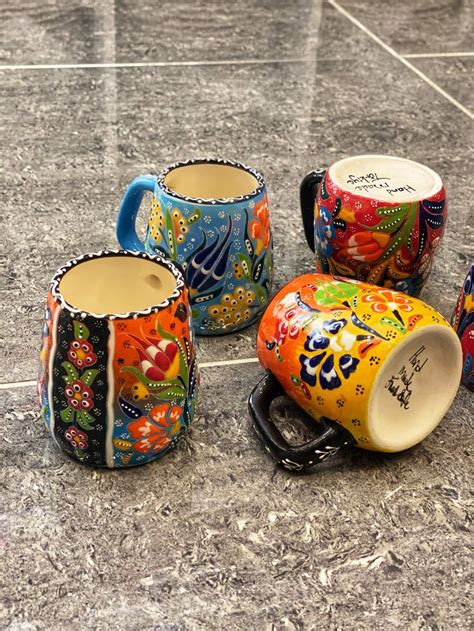 Turkish Ceramic Coffee Mug Handmade Ceramic Espresso Mug Etsy
