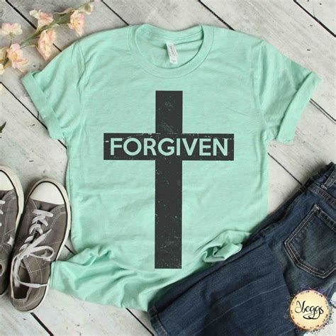 Forgiven Shirt Faith Based Tshirts Christian Ts Etsy