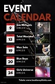 Upcoming Events Calendar Planner Next Concert | Event calendar, Event ...