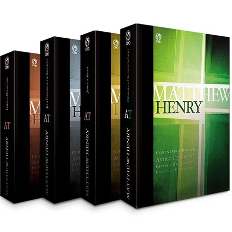 Comentário Bíblico At Matthew Henry 4 Volumes Livraria 100 Cristão Cemporcentocristao