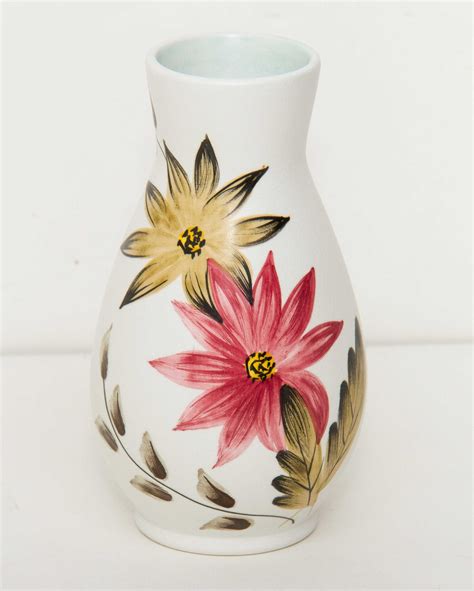 Radford Vintage Hand Painted Vase Single Stem Pink Floral Flower Pattern Elegant Vase Love Vintage