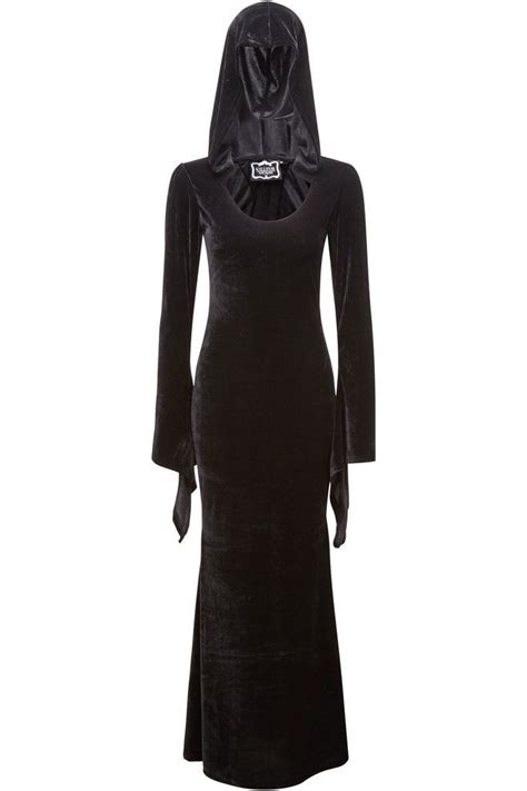 Hemlock Hooded Maxi Dress B Killstar Herbal Witchcraft Or Simply