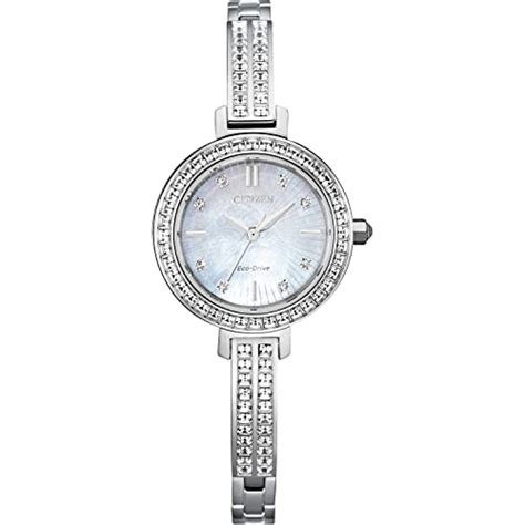 luxurious look and eco friendly design the citizen eco drive silhouette crystal two tone