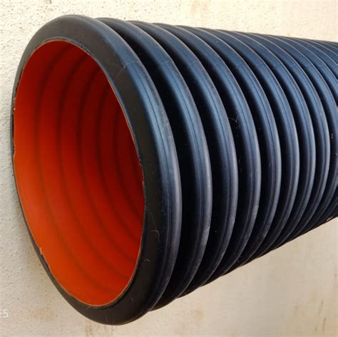 200mm Id D Rex Double Wall Corrugated Hdpe Pipe Length Of Pipe 6 M