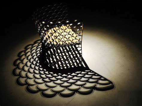 The resulting design forms an unfamiliar chair, showcasing a strong, contrasting effect. Design Steel Chairs by Innermost