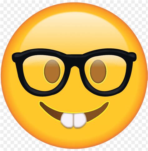Nerd Face Emoji Png Image With Transparent Background Toppng
