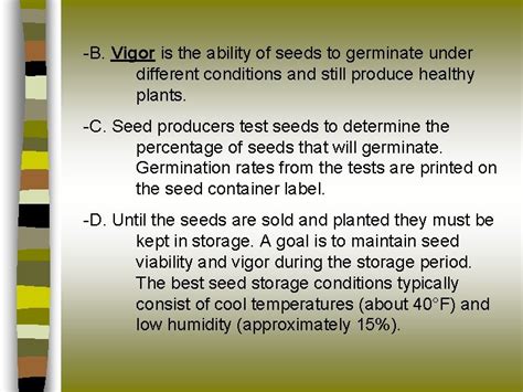 N Identifying Seed Germination Processes And Requirements Reminder