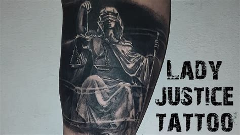 Ladyjustice Lady Justice Tattoo Youtube