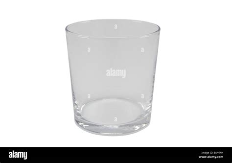 Empty Glass Isolated On A White Background Stock Photo Alamy
