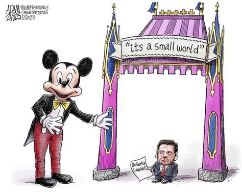 Political Cartoon On Desantis Slipped A Mickey By Adam Zyglis The