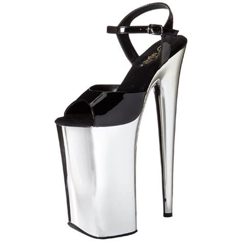 Chrome 25 5 Cm Beyond 009 Pleaser Heels Extreme Plateau High Heels