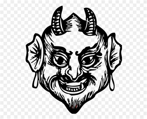 Devil Head Clipart Black And White Evil Face Clipart Stunning Free