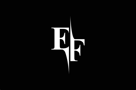 Ef Monogram Logo V By Vectorseller Thehungryjpeg