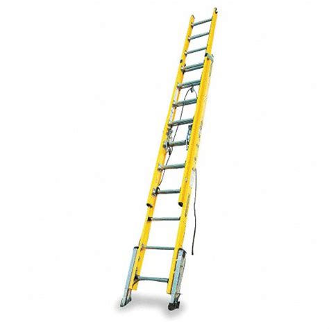 Werner 28 Ft Fiberglass Extension Ladder 375 Lb Load Capacity 750 Lb